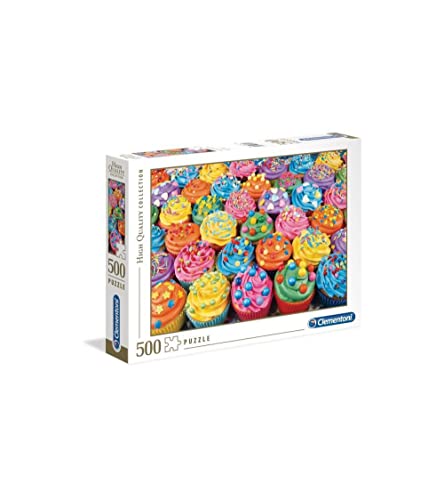 Clementoni 35057 - Puzzle 500 Piezas Colorful Cupcakes