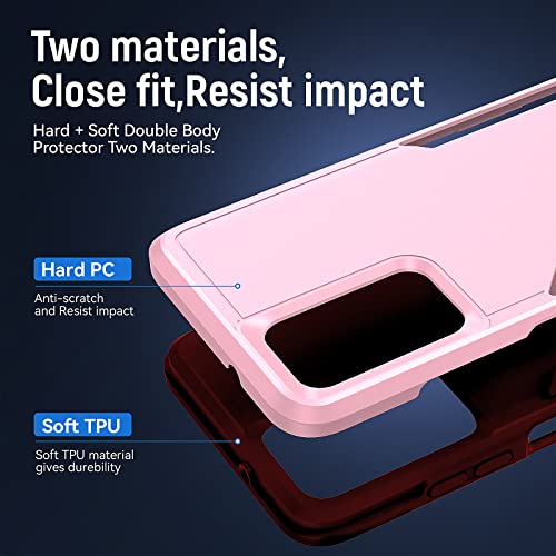 Image of for Samsung Galaxy A03S Case with HD Screen Protector, Pink