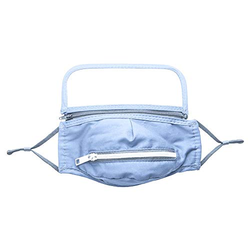 QUUY Gesichts-Bandana, mit Reißverschluss, wiederverwendbar, Baumwolle, Gesichtsbedeckung, voller Schutz, Sturmhaube, Stirnband, Schal, dehnbar, atmungsaktiv Cover