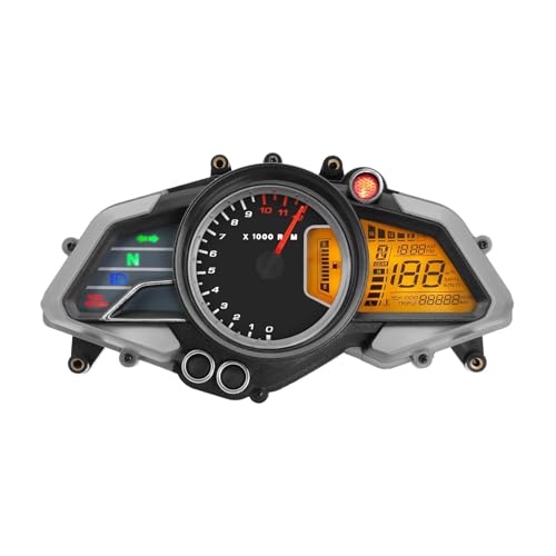 Odomètre tachymètre moto 12000 TR/Min avec jauge température eau et huile