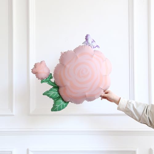 Image of Spring Butterfly Birthday Party Decorations, 154Pcs Daisy Flower Pink Purple Balloons Arch Garland Kit with Butterfly Foil Balloons for Baby Shower Garden Tea Party Wedding Supplies