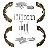 LIEFERUMFANG - 1x Satz Handbremsbacken Feststellbremse Hinterachse 1x Zubehörsatz Handbremsbacken 2x Spreizschloss 2x Nachsteller 2x Zylinderstift 2x Stützbuchse