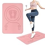 ◬Protección segura: Jump Rope Mat es una buena opción para hacer ejercicio. Tiene amortiguación extra para proteger tus articulaciones durante los entrenamientos de yoga o fitness. Minimiza el impacto en la rodilla.