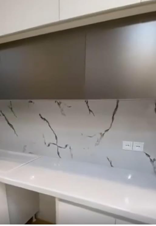 Alternatif Kaplama UV PVC Mermer Panel Calcatta 1 Adet 60x120cm Ev Ofis Otel Duvar Kaplama Paneli