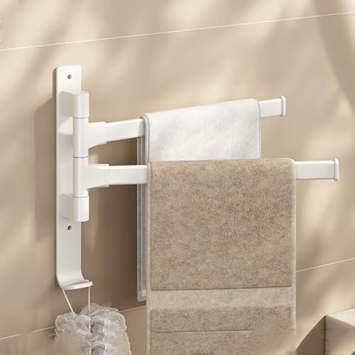 Taygum TAYGUM Handtuchhalter 2 Stangen Weiß