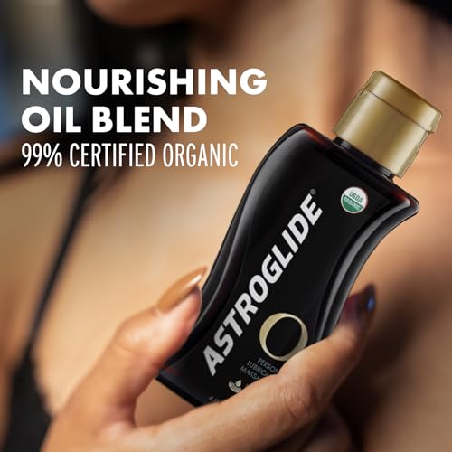 Astroglide 015594011417 Sensual Massage Oil And Lube (4Oz), O Organic Essential Oil Based Hydrating Personal Lubricant thumb #4