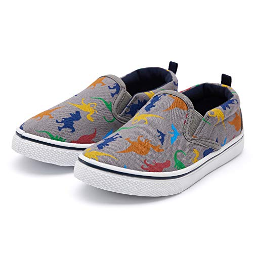 Image of K KomForme Boys & Girls Slip on Shoes, Toddler Canvas Walking Shoes | Lightweight, Comfortable