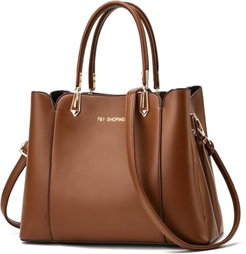 Sac à Main Femme en Cuir PU Burgundy avec Trois Compartiments - 2