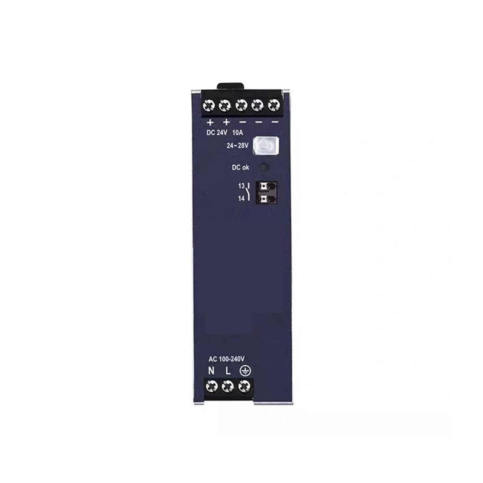 DEBLAN Alimentation électrique monophasée sur Rail DIN CP10.242, 24 V, 10 A, 240 W, entrée CC améliorée pour l'automatisation Industrielle et l'ingénierie des Machines