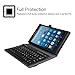 Fintie Folio Keyboard Case for Amazon Fire HD 8 (7th and 8th Gen, 2017 and 2018 Releases), PU Leather Stand Cover with All-ABS Hard Material Removable Wireless Bluetooth Keyboard, Black