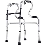 ROVATA Zusammenklappbar für Senioren, strapazierfähiger aufrechter Gehrahmen für Erwachsene, leichtes Zubehör und Ausrüstung, höhenverstellbar – 180 kg Kapazität Home Essentials