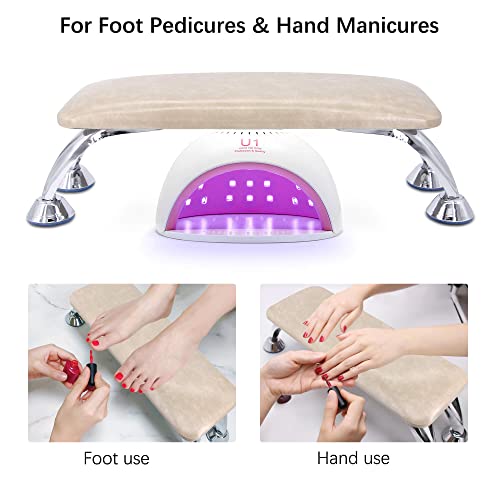 Aonolovo Nail Arm Rest, Big Arm Rest For Nails Tech, Professional Nail Arm Rest Cushion Manicure Hand Pillow (Nude Color) #TOP1