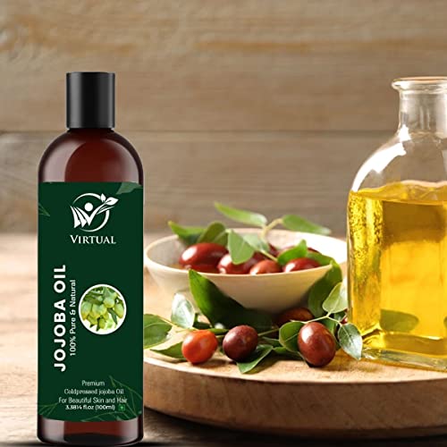 Image of VIRTUAL Pure Essential Oil For Stronger Hair, Body Skin Care, Moisturizing Dry Skin, Eyelash & Nails Cold Pressed Oil With No Mineral & Silicones