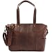 Produktbild LECONI Shopper Vintage-Look Damen Henkeltasche Schultertasche Echt-Leder Natur Damentasche Ledertasche Umhängetasche Handtasche Leder 37x28x15cm braun LE0034-wax