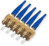 Corning 95-200-51 Pack of 5 UniCam Connectors, ST Compatible; Single-Mode OS2 Pretium Fiber Optic Connector...