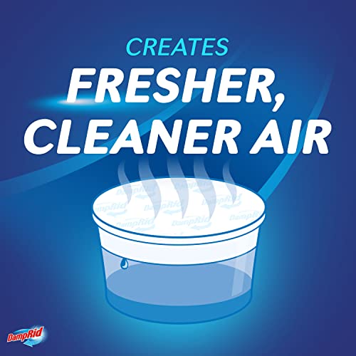 Damprid, White Fragrance Free Hi-Capacity Moisture Absorber For Fresher, Cleaner Air In Large Spaces, Four 2.5 Pound Buckets, Regular #TOP2