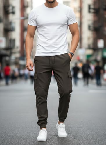 Image of Mack Jonney Men's Solid Joggers | Solid Design | Regular Fit | Casual & Athleisure Wear |Pack of 1-MMJ-79
