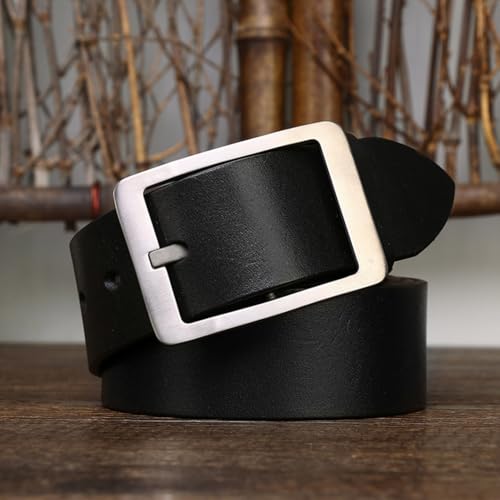 Genuine Full-grain Cowhide Leather Dress Belt For Men,1.5" Waist Strap For Jean With Hypoallergenic Square Buckle4