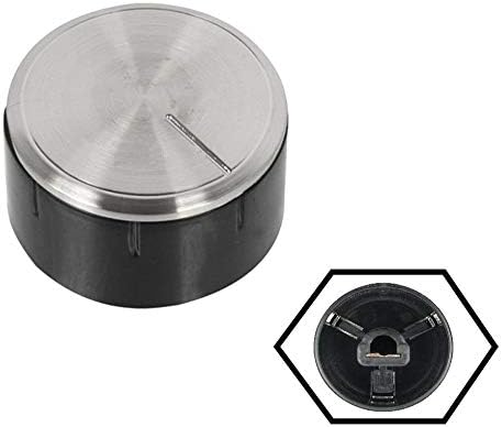 Replacement Control Knob Switch for Bosch Cooker Oven Hob - Silver/Black