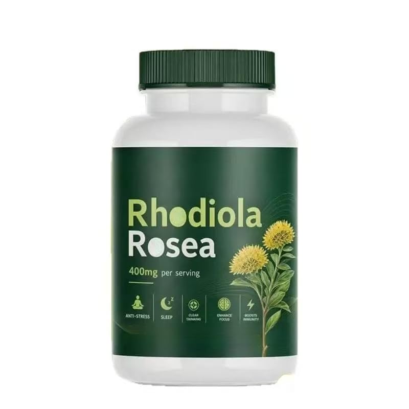 Cápsulas de Rhodiola Rosea 400 mg, alivian el estrés.