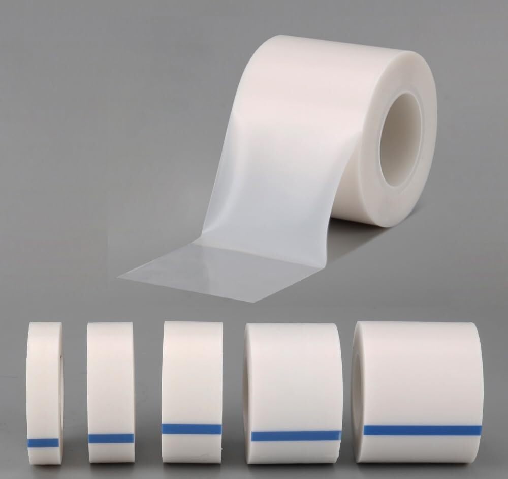 PTFE Folienband Hochtemperatur 10m Rolle Säurebeständig Laugenbeständig Einseitig Klebend Erosionsbeständig(0.25mmx25mm)