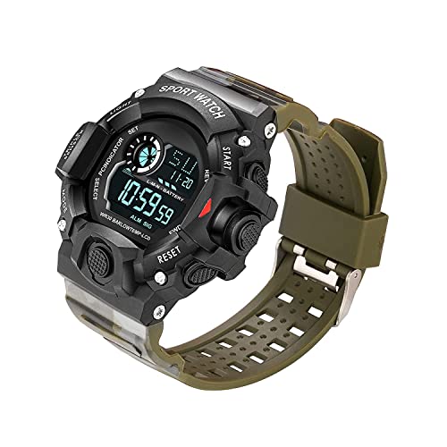 Image of Acnos Digital Sports Watch - Rugged Outdoor Multi-Function Countdown Timer & Alarm (WR30 Water-Resistant)