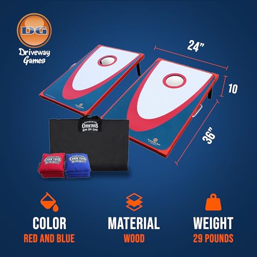 Driveway Games Backyard Cornhole Set. Tailgate Corn Toss Boards & Bean Bags. Family Outdoor Lawn Yard Game - Thumbnail 4