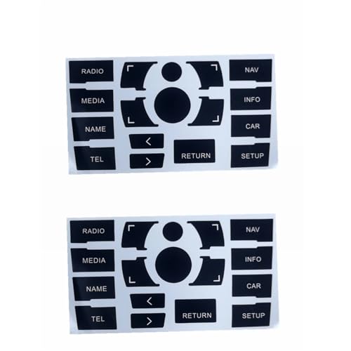 Autocollants de réparation pour bouton usé radio Audi A8L 2005-2010