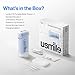 usmile C10 Portable Water Flosser – Travel-Friendly, 95-Day Battery, 4 Modes, 360° Nozzle, 180ml Tank, IPX7 Waterproof, Dentist-Recommended for Braces, Implants & Sensitive Gums (Blue)