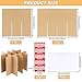 8 Sets Glass Packing Kits, Glass Dividers for Moving Boxes, Glassware Dish Packing Boxes Corrugate Inserts Cardboard Dividers, Box Glass Cell Divider with 50 pcs Foam Pouches,Fit 16x12x12 Inch Box