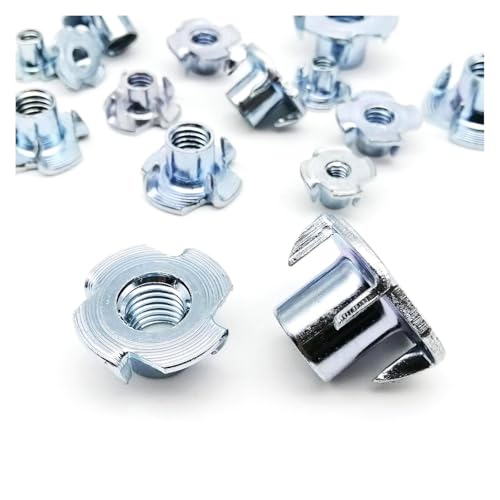 yaoqijie 2/10/20�� M4 M5 M6 M8 M10 M12 ����X�`�[���� 4�܃X�s�[�J�[�i�b�g �u���C���h�v�����O�C���T�[�g T�i�b�g �ؐ��Ƌ�p ����=8-17mm lasting(20pcs M6x14)