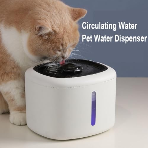 Fuente de agua para gato interior 2.5L ultrassilenciosa miniatura 6