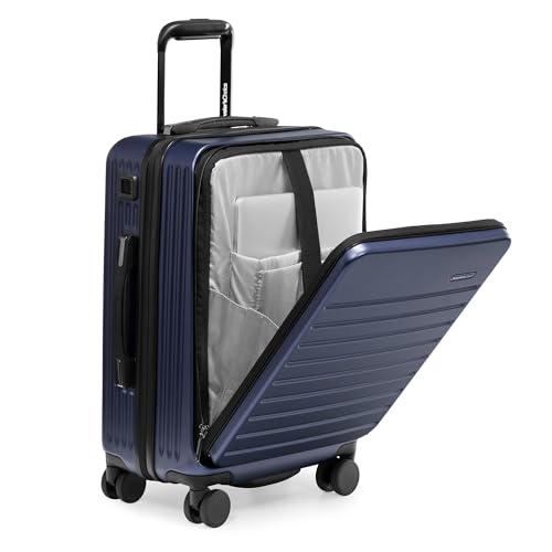 Image of Traveler's Choice Mykel Dual Opening Polycarbonate Hardside Suitcase with Sleeve and Ergonomic Handle