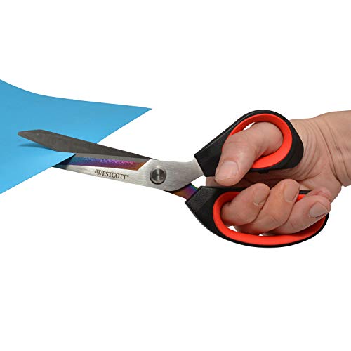 Westcott 17780 9.5-Inch Tailor Scissors For Crafting, Red/Black #TOP5