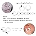 Qmcandy 9 Pairs Acrylic Crescent Taper Set Horseshoe Septum Pincher Spiral Ear Stretching Kit Gauges 14G 12G 10G 8G 6G 4G 2G 0G 00G, White