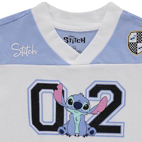 Disney Girls Lilo & Stitch Sports Graphic T-Shirt – Soccer and Volleyball Jersey, Sizes 4-164