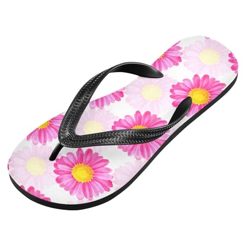 Pink Flowers Blossom Flip Flops for Beach Thong Sandals Anti-slip Lightweight Beach Shoes for Indoor Outdoor House2