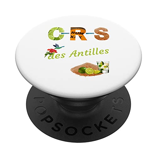 CRS des Antilles Citron Rhum Sucre Humour Alcool Apero Rhum PopSockets PopGrip Interchangeable Cover