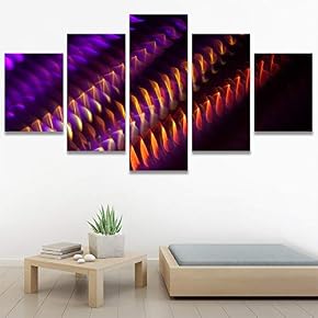 SIGNWIN 5 Panel Canvas Wall Art Modern Art...