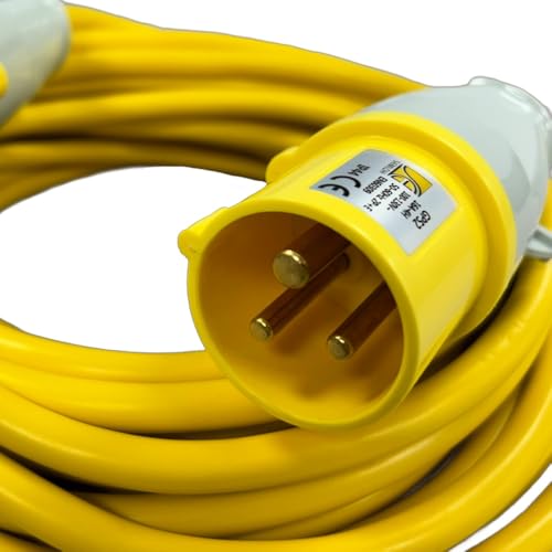 Semloh Electrics Yellow 14m 2.5mm 110V Site Lead - Image 3