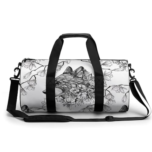 Sac de voyage Renard Noir duffel bag léger et résistant pour le camping