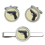 Giftshop UK Walther Ppk Gemelli E Fermacravatta Set
