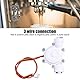 Wasserdurchflusssensor Wasser Hall Effekt Sensor, G1/4 DC3.5-24V Wasserdurchflusssensor Kontroll Hall Durchflusssensor für Wasserkühler, Kaffeemaschine, Wasserfilter, 0,2-8 l/min