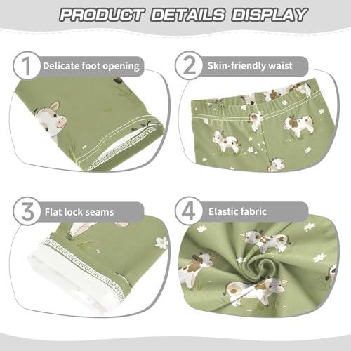 Girls' Leggings Cows Cute Kids Yoga Tights Pants 1 Pack 208615193