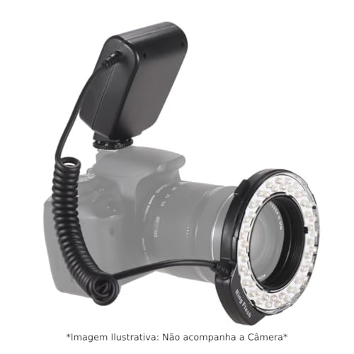Flash Macro Ring Light LED 550D para Câmeras DSLR Nikon/Canon