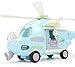 Mopoq Kinderspielzeug große Trägheit Aircraft Simulation Kämpfer Jungen und Mädchen Baby-Musik-Geschichte Hubschrauber, pädagogische Spielwaren der Kinder 9x34x13cm