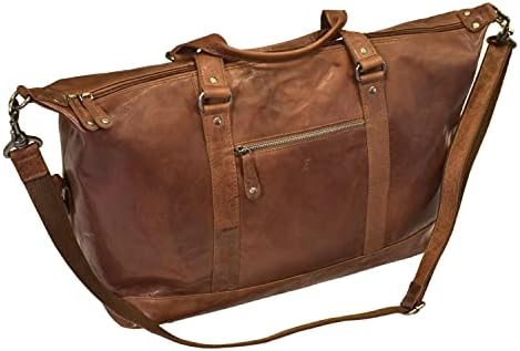 Zinda Genuine Leathers Travel Overnighter Duffel Bag Luggage Weekender Large Unisex Gym Bag 3 Zinda Genuine Leathers Travel Overnighter Duffel Bag Luggage Weekender Large Unisex Gym Bag