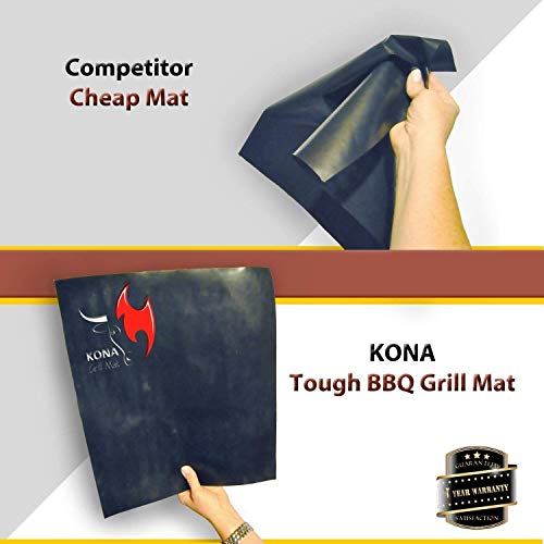 Kona Best Bbq Grill Mats - Heavy Duty Non-Stick Mats Bundle - (2) 16"X13" Size And (1) Xl 25"X17" Size Grill Mats #TOP5