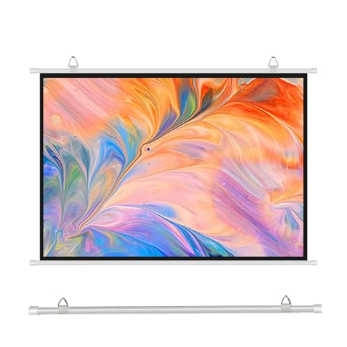 Pantalla manual para proyector 72" 4:3 HD 4K portátil