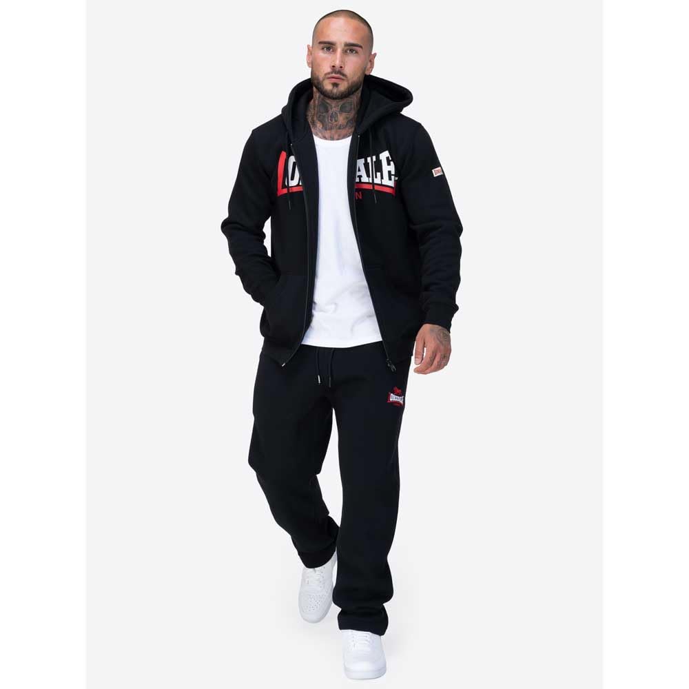 Lonsdale London GARRIGILL męska kurtka z kapturem czarna Basics, Streetwear, czarny, S